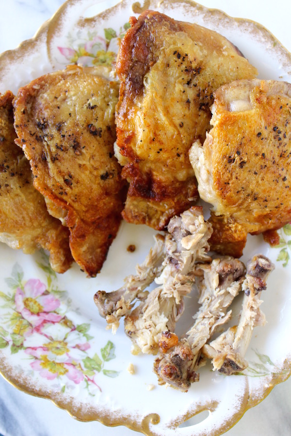 ROSEMARY CHICKEN FAT BISCUITS w/ CRISPY CHICKEN THIGHS Bessie Bakes