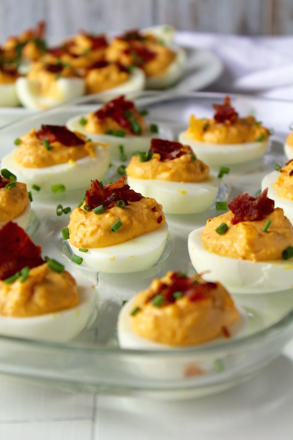 PIMENTO BACON DEVILED EGGS Bessie Bakes