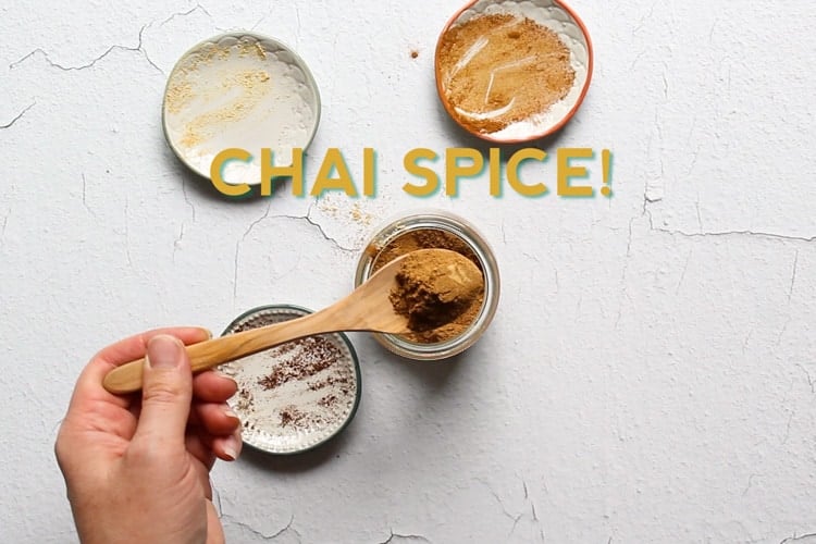 Chai spices mixed in a bowl