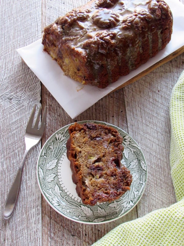 gluten free banana bread sliced