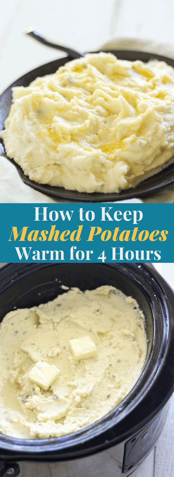 How to keep mashed potatoes warm in the crockpot, slow cooker, or Instant Pot #mashedpotatoesrecipe #mashedpotatoeswithcreamcheese #mashedpotatoesslowcooker #mashedpotatoesinstantpot