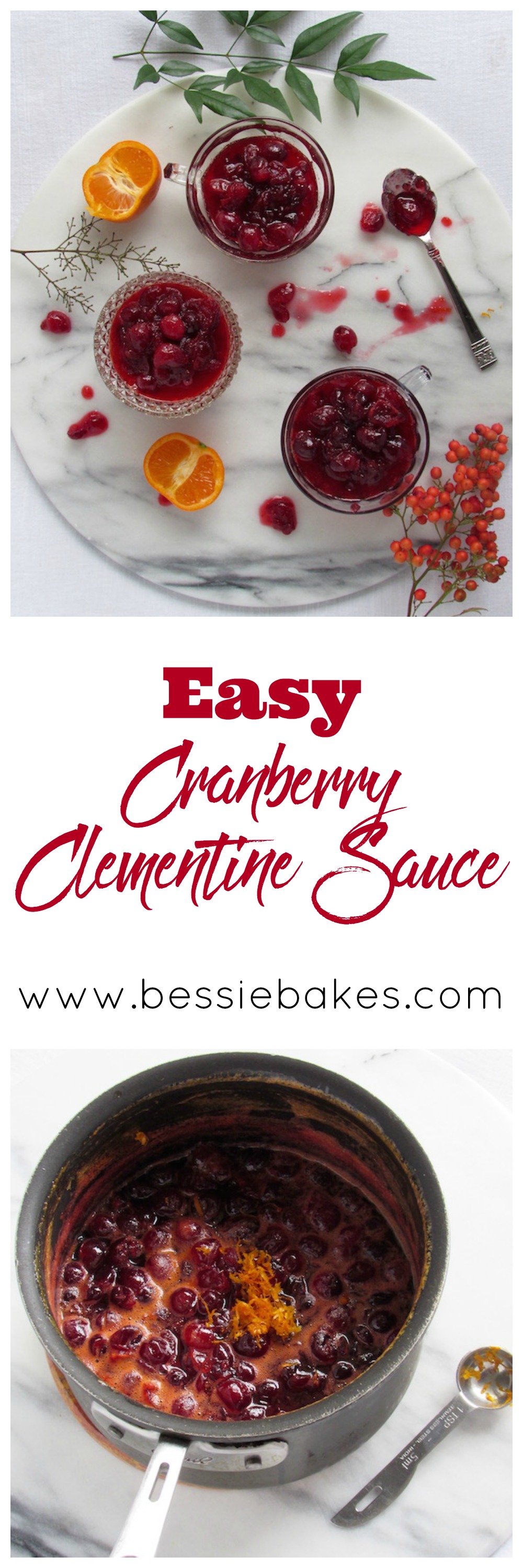 Cranberry Clementine Sauce Pinterest