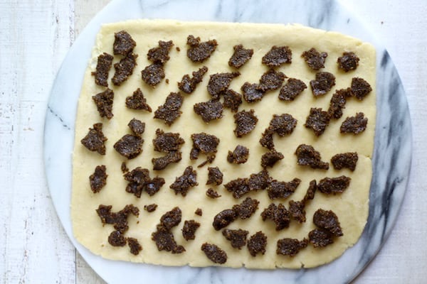 Pistachio rose water cookie dough filling