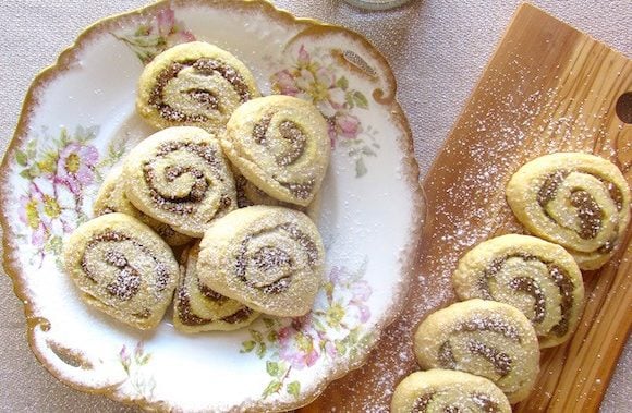 Pistachio rose water cookies are light, flaky, and so exotic!