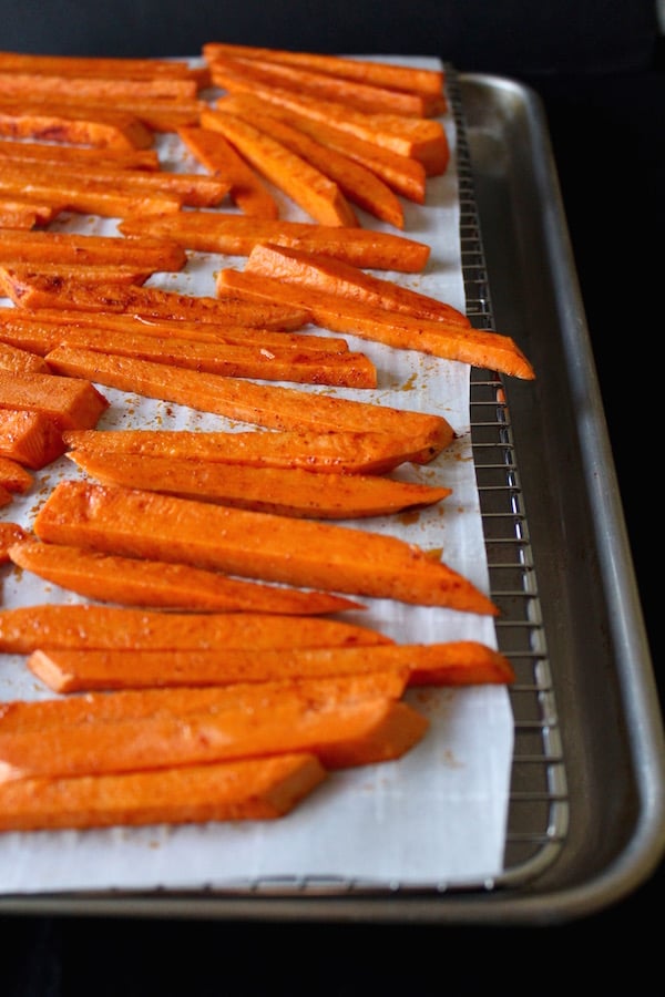 sweet potatoes on rack 1