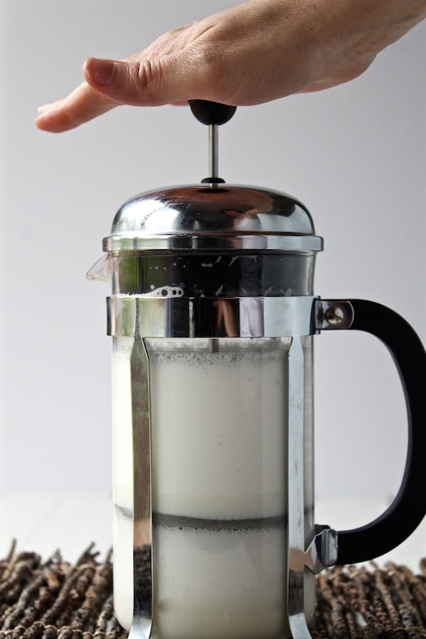 milk foam french press pumped