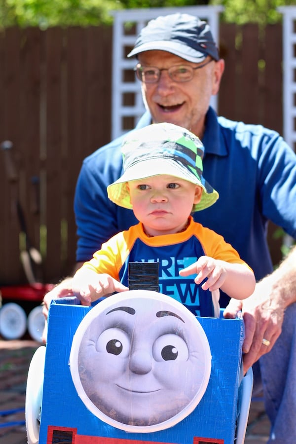 samuel and steve thomas the train birthday party