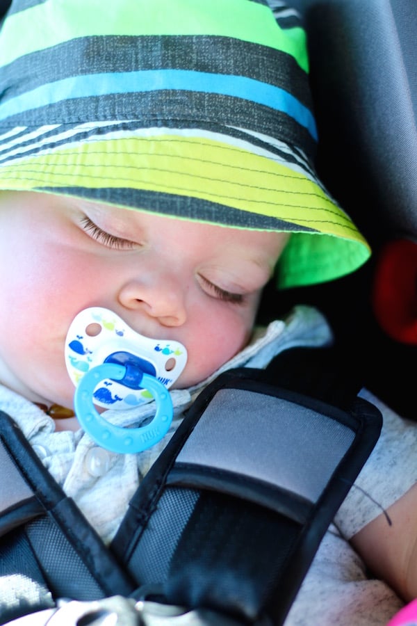 samuel sleeping carseat