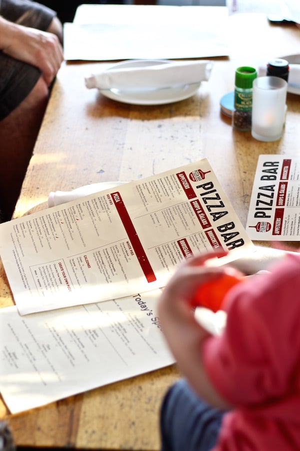 bud and alley's pizza bar menu