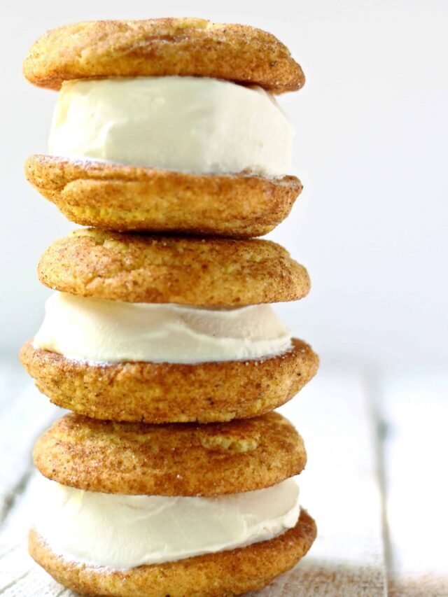 Soft Snickerdoodle Cookie Ice Cream Sandwiches Bessie Bakes