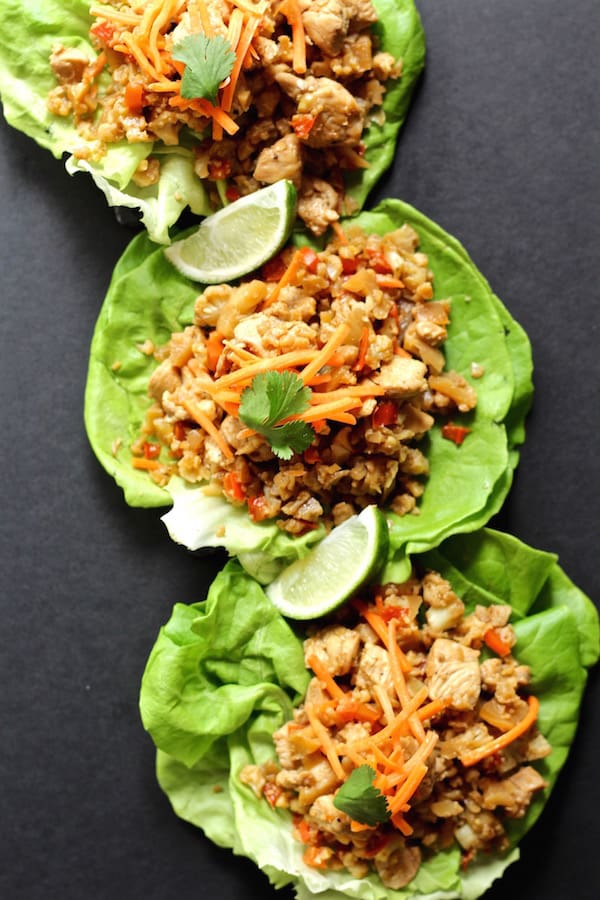 low-carb-chicken-cauliflower-lettuce-wraps