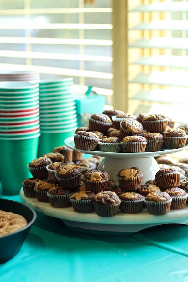 Chocolate browned butter peanut butter cupcakes