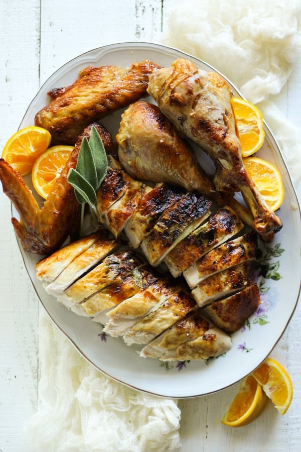 Epic duck fat roasted turkey recipe with essence of orange and fresh sage