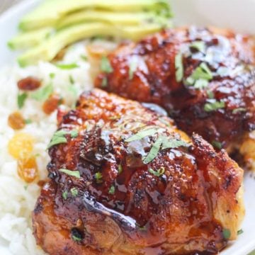 Easy honey lime chipotle chicken thighs are sweet and spicy and an easy weeknight meal