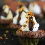Chocolate Browned Butter Smores Cupcakes are little nuggets of perfection!