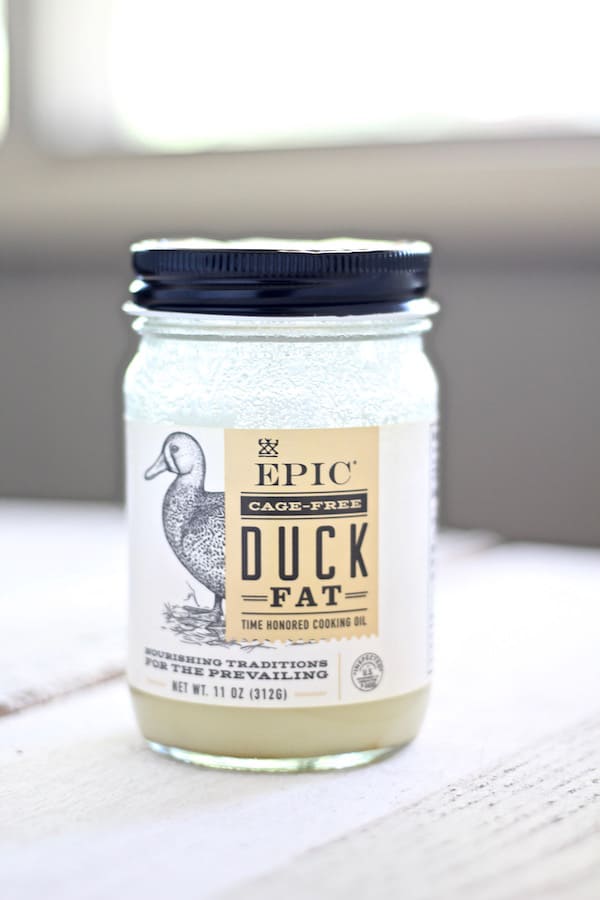 Epic duck fat is by far my favorite fat to use for roasting turkey and chicken recipes