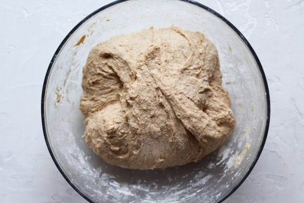 Sourdough Honey Spelt dough fold instructions 2