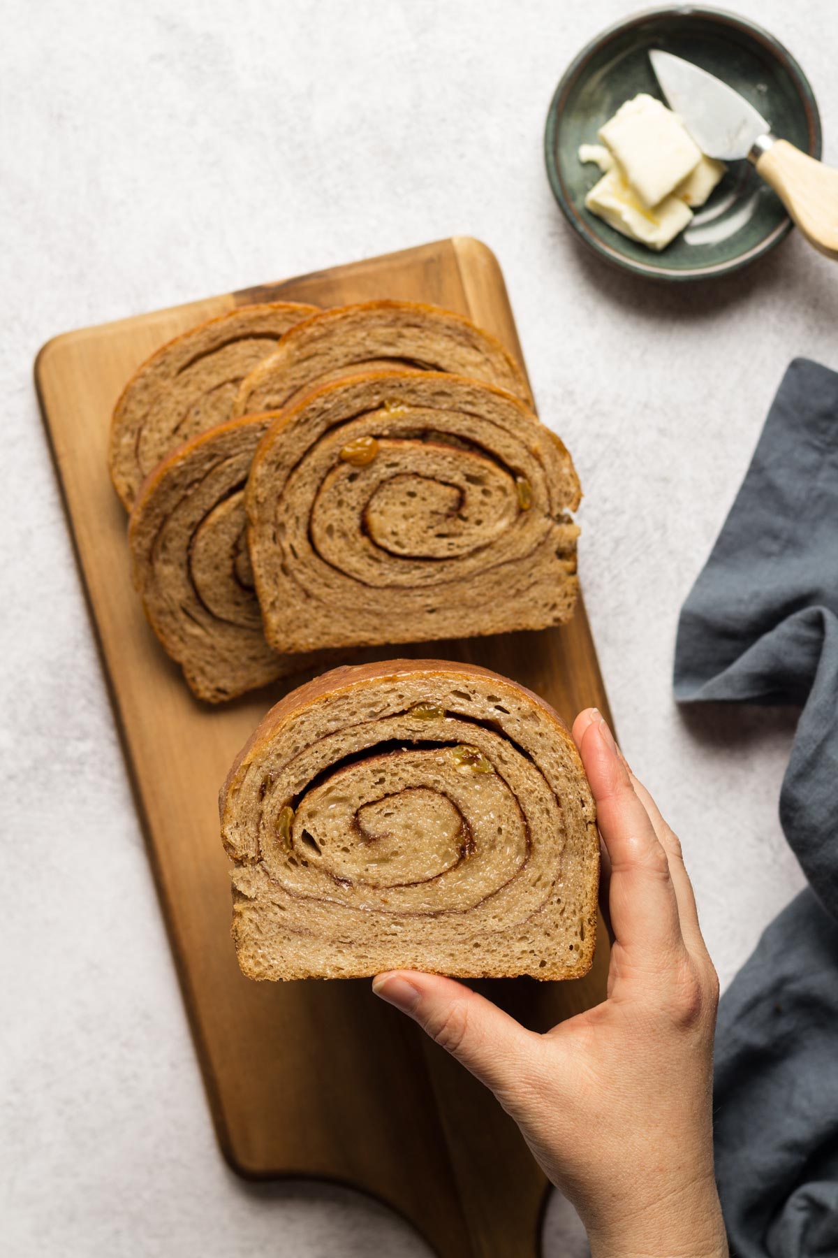 Sourdough Cinnamon raisin bread interior