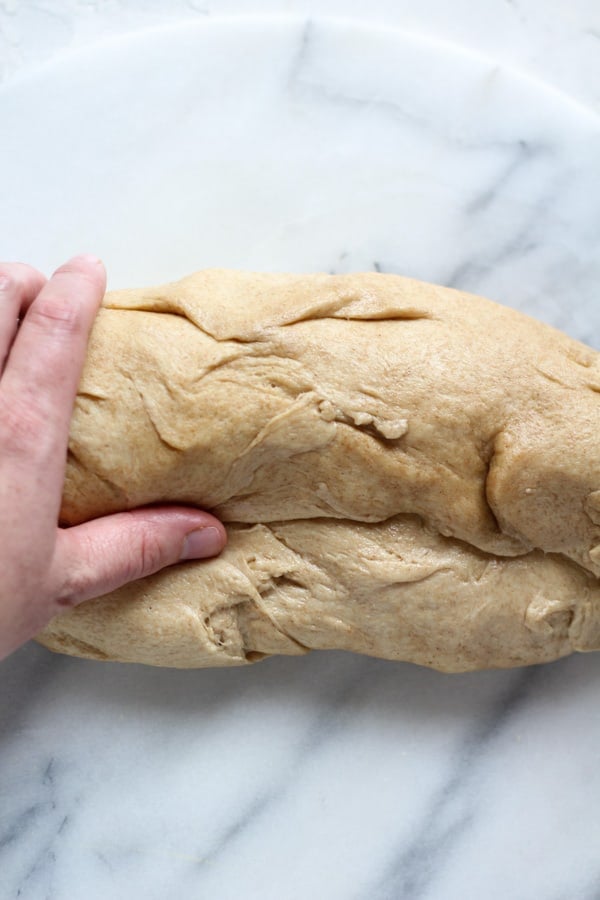 How to shape Sourdough Spelt Brioche Bread