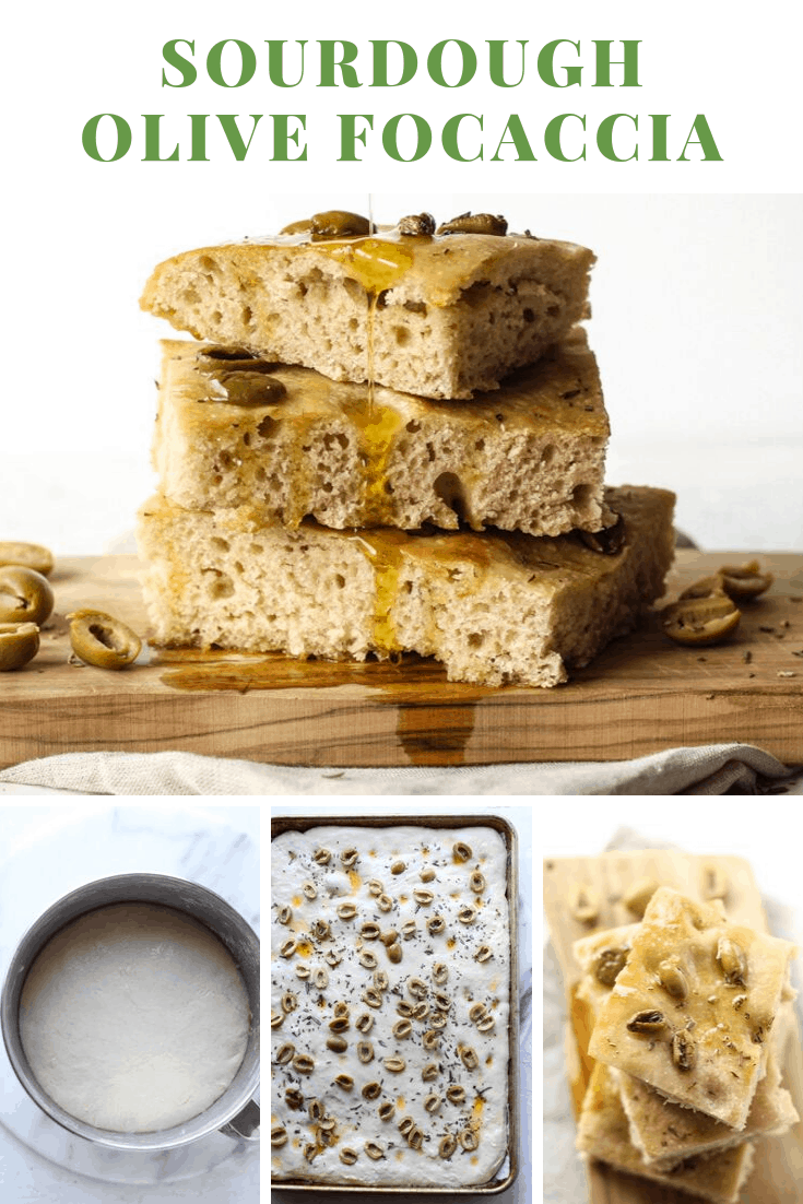 Sourdough Olive Focaccia Bread