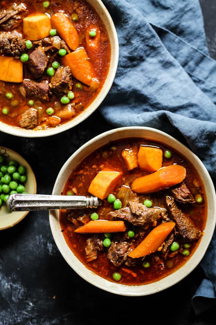 Bone Broth Beef Stew recipe in an instant pot, slow cooker, or stove top