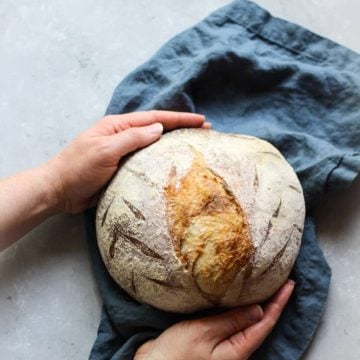 Easy Sourdough Bread Recipe with step-by-step photos