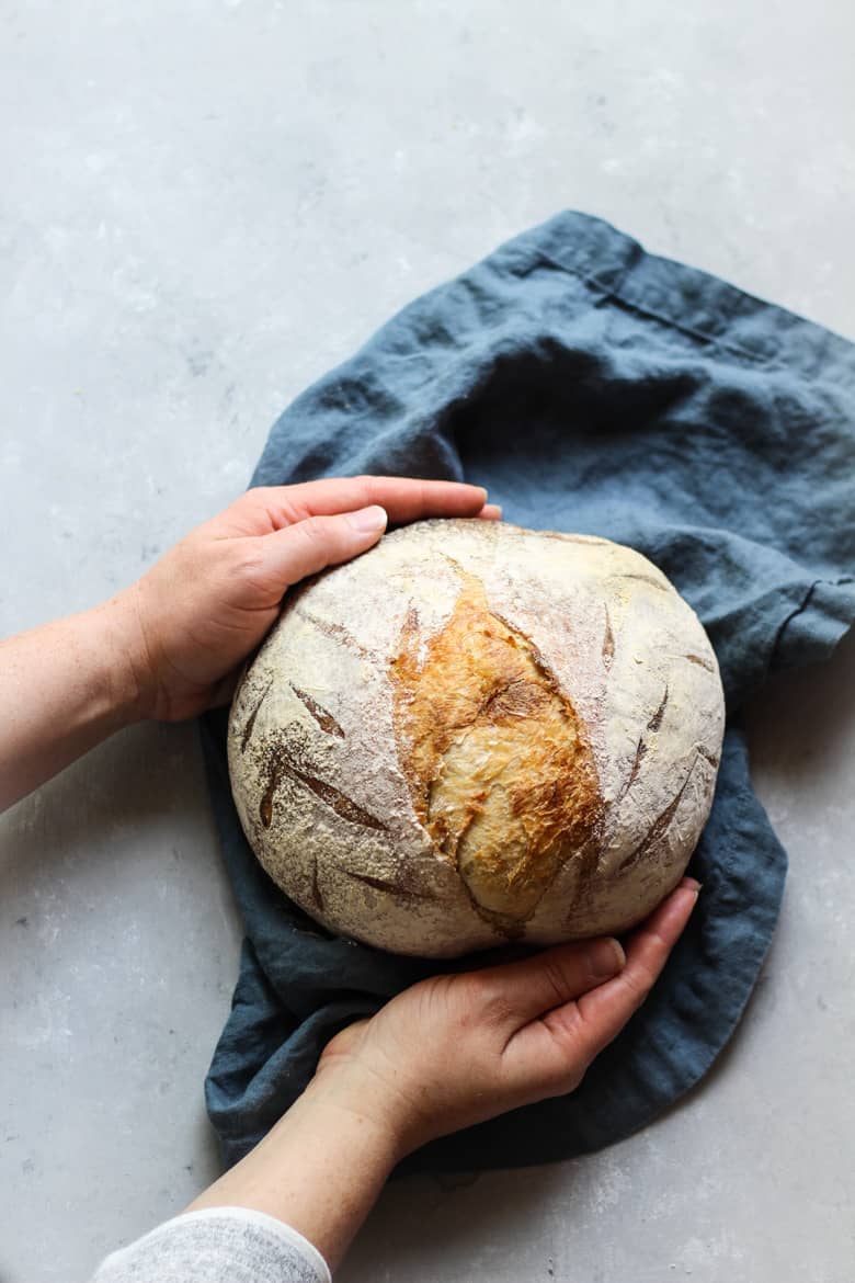 Easy Sourdough Bread Recipe with step-by-step photos