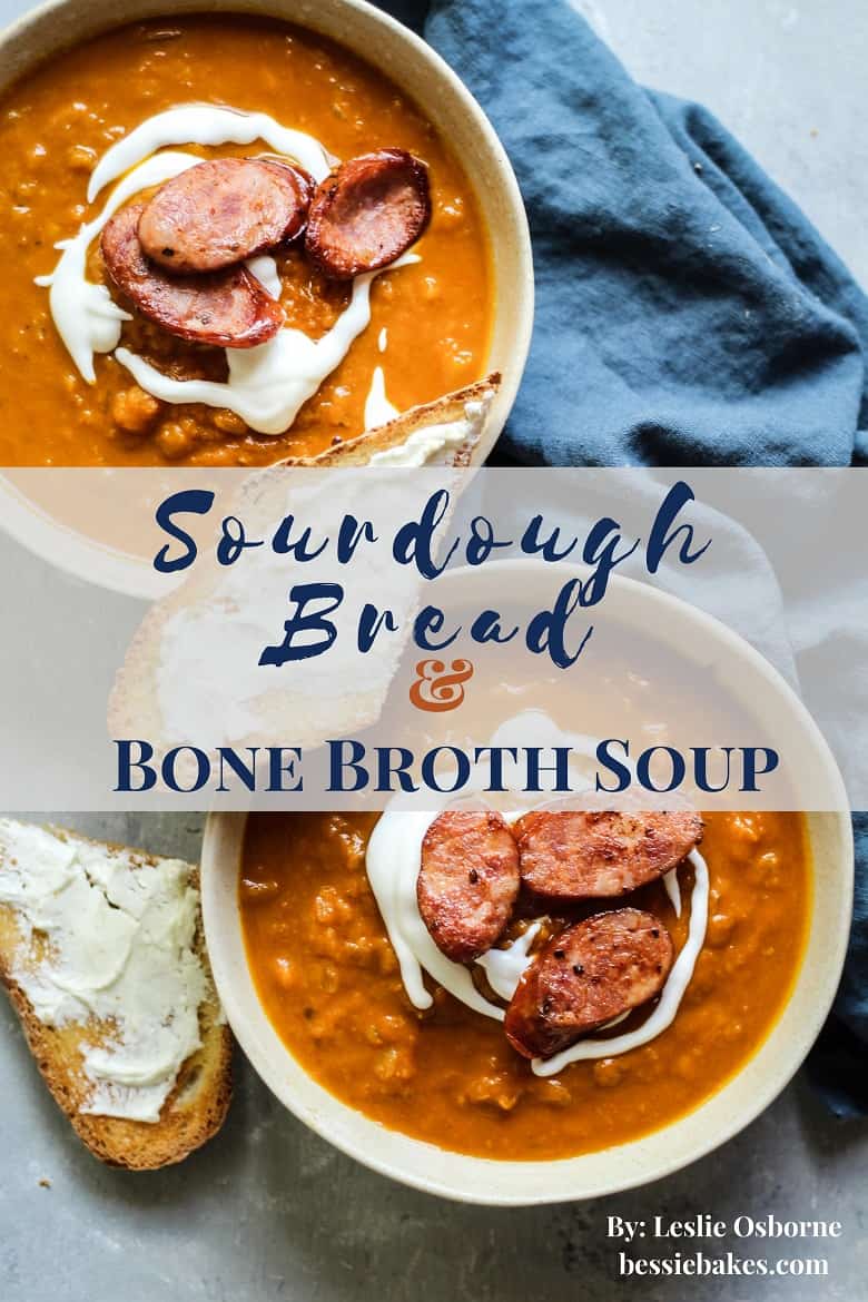 Sourdough Bread and Bone Broth Soup Recipes ebook cover