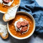 Thai Pumpkin Butternut Squash Soup Recipe with Sourdough Bread