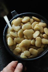White butter beans for chicken meatball soup