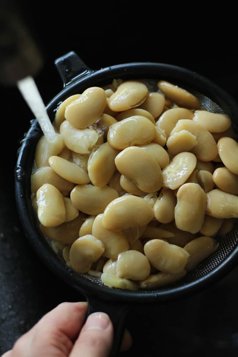 White butter beans for chicken meatball soup