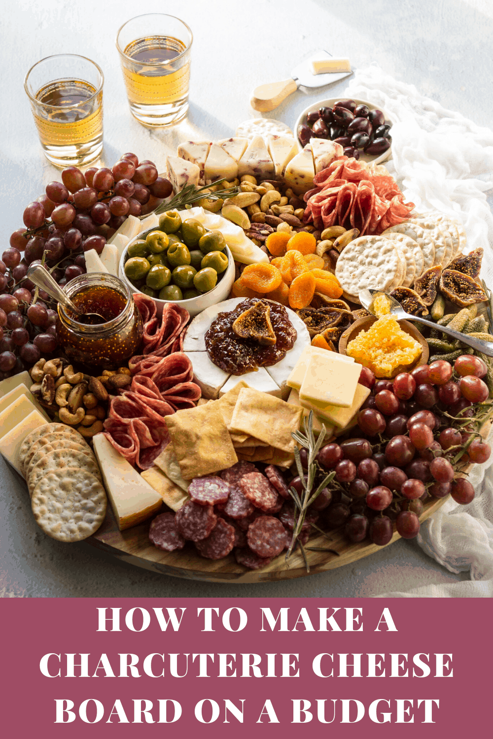 How to make an epic charcuterie cheese board on a budget via @bessiebakes