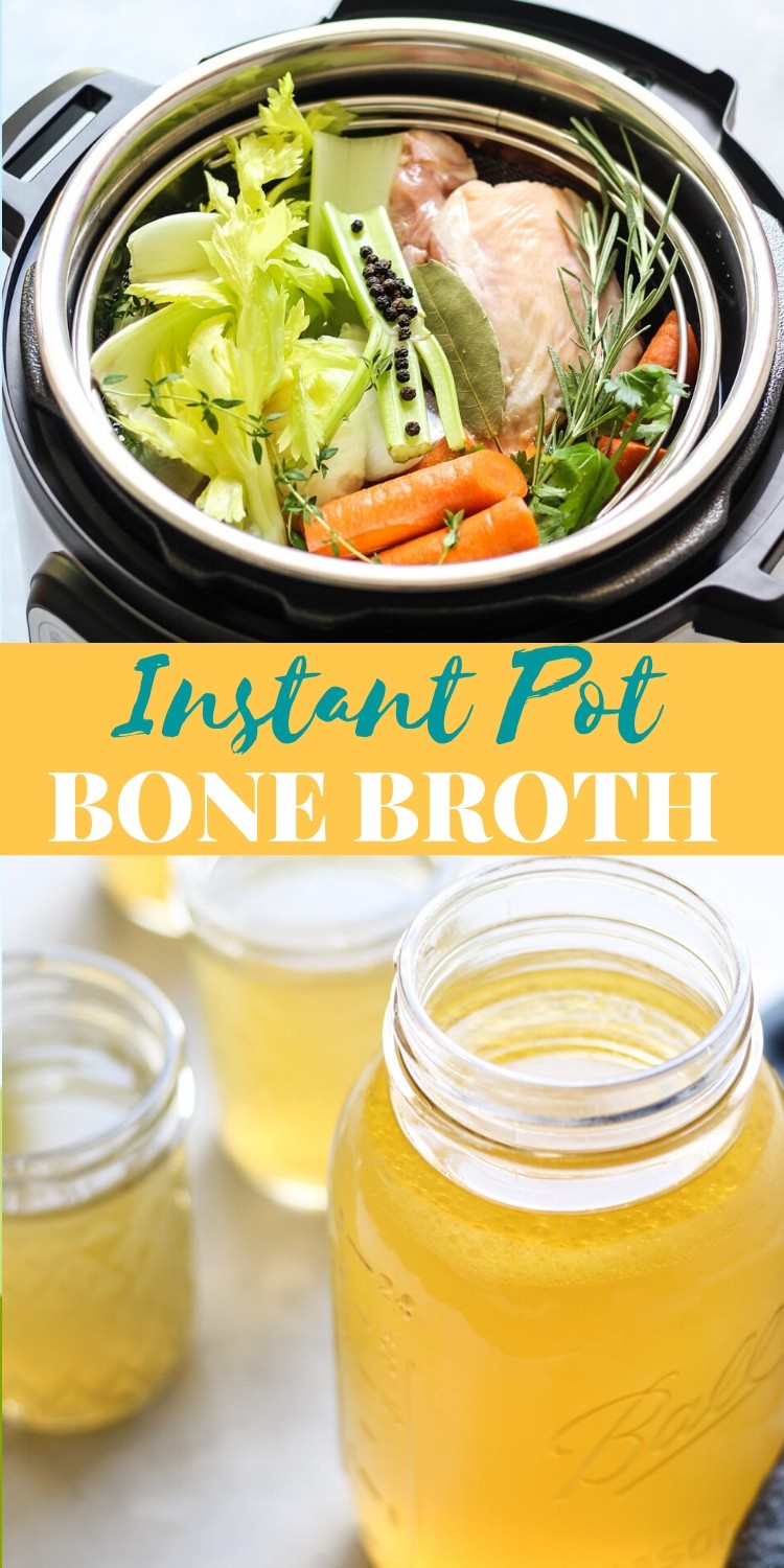 Make rich bone broth in your instant pot with 3 easy prepping hacks! via @bessiebakes