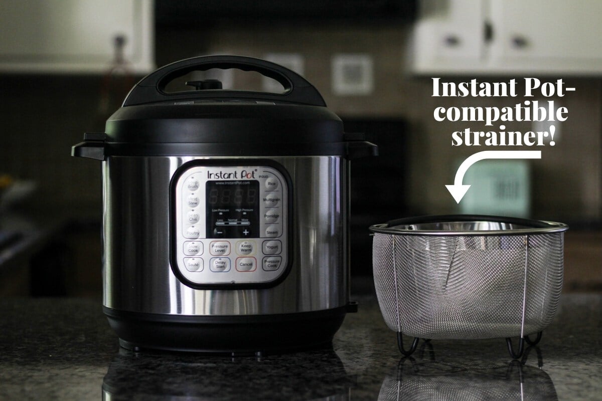 Instatn Pot and compatible strainer