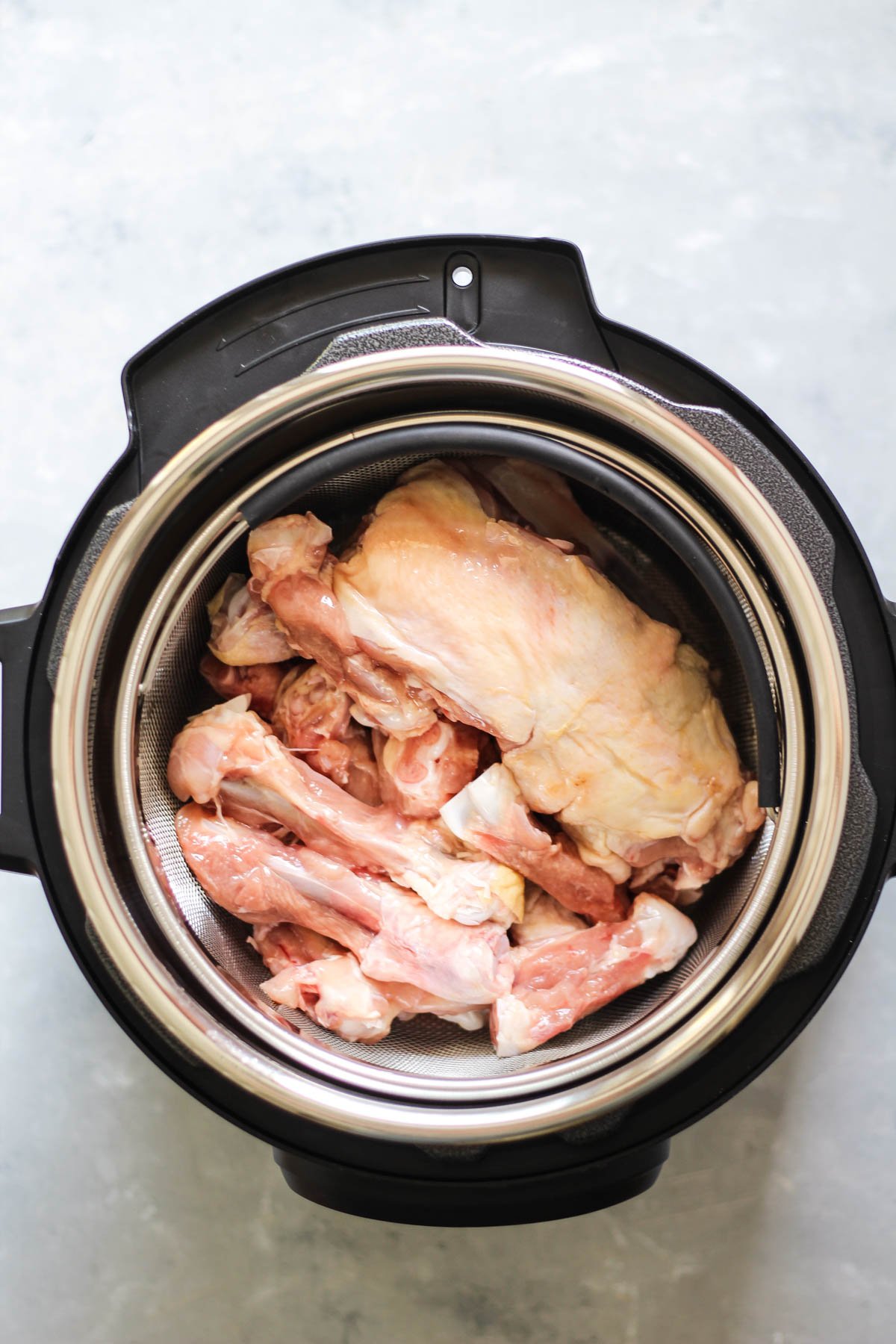 Chicken bones in a instant pot