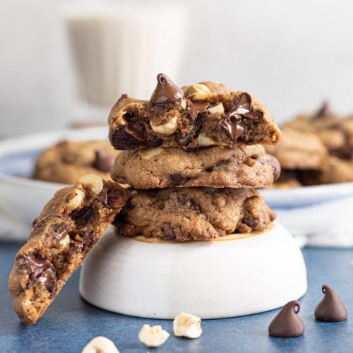 Double Chocolate Hazelnut Orange Cookies - Bessie Bakes