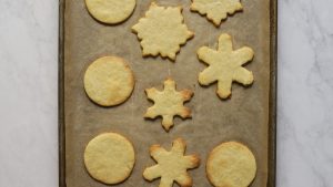 shortbread cookies baked