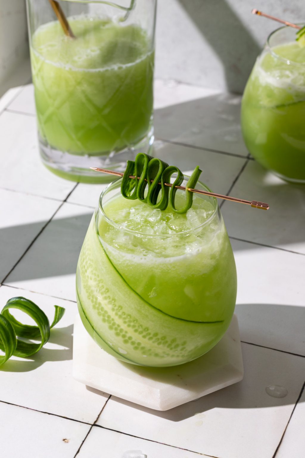 Cucumber Ginger Lime Mocktail Bessie Bakes