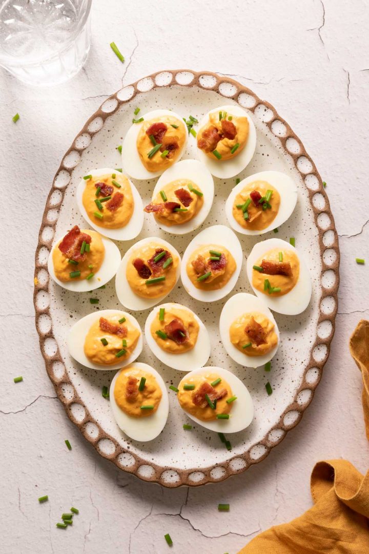 Pimento Bacon Deviled Eggs Bessie Bakes