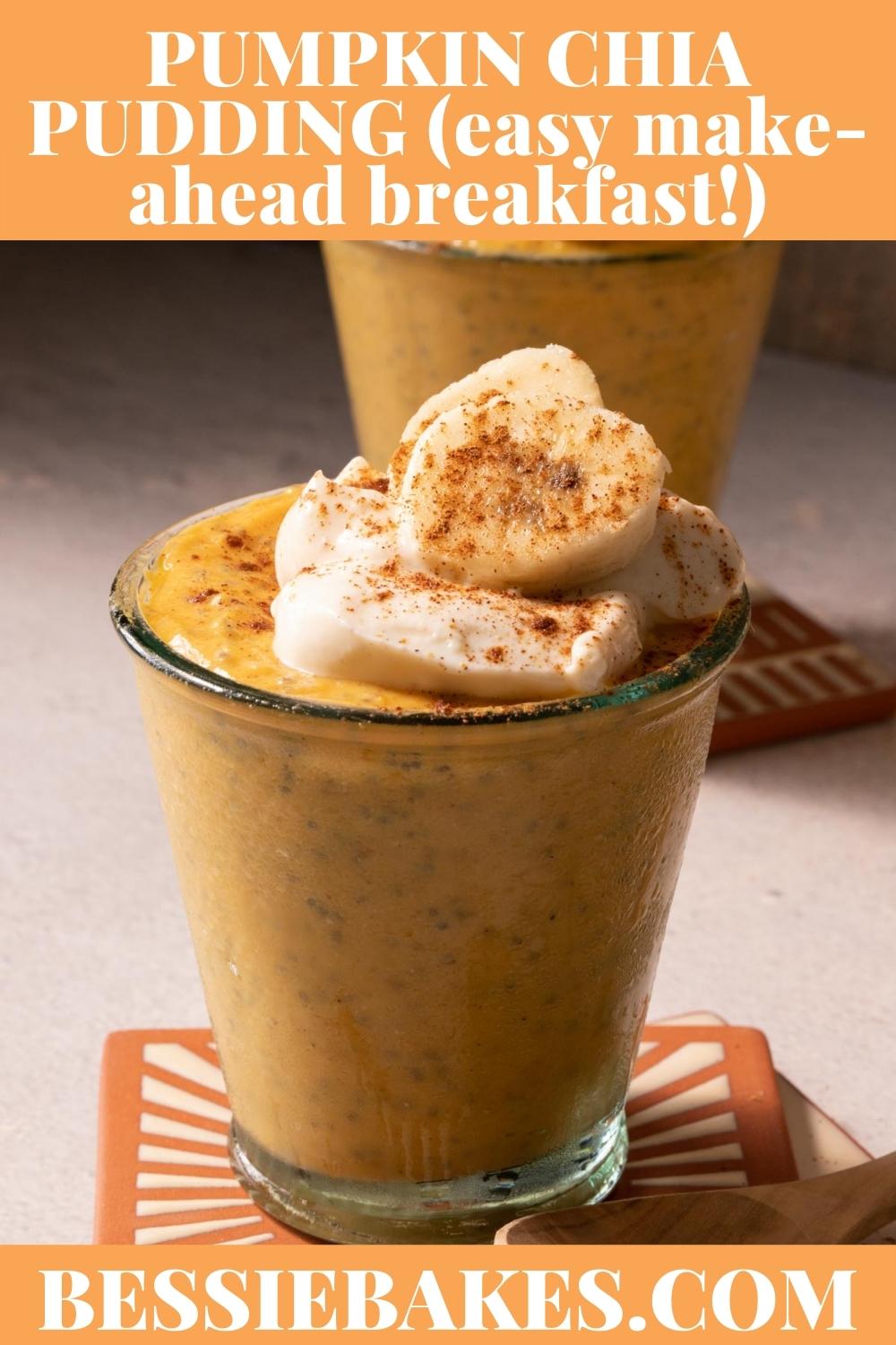 Pumpkin Chia Pudding via @bessiebakes