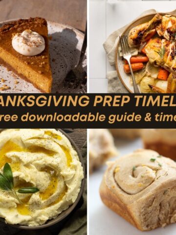 A grid of Thanksgiving recipes