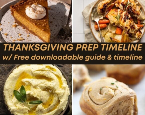 A grid of Thanksgiving recipes