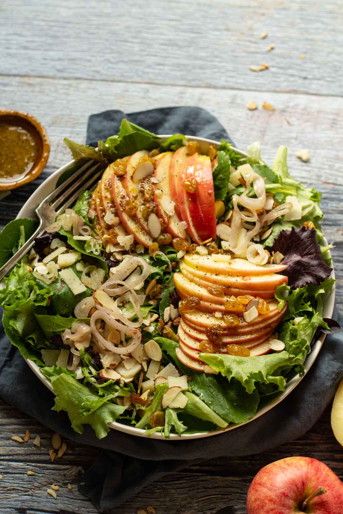 An apple salad in a bowl