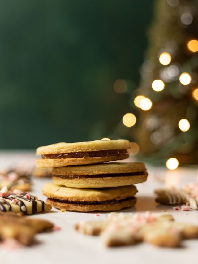 Almond Shortbread Cookies 4 Ways