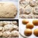 Sourdough Cinnamon rolls, hamburger buns, and garlic rosemary rolls